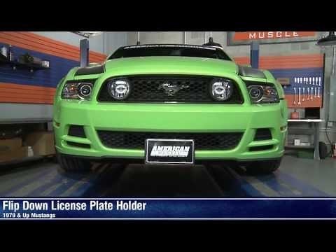 Mustang Flip Down License Plate Holder - Motorized and Manual (79-14 All) Review