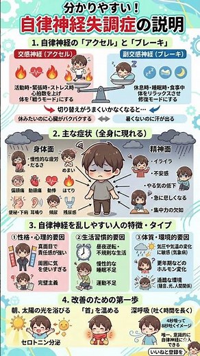 【原因不明の不調】自律神経の乱れを整える最強のスイッチ！「アクセルとブレーキ」の仕組みと今日からできる3つの改善法