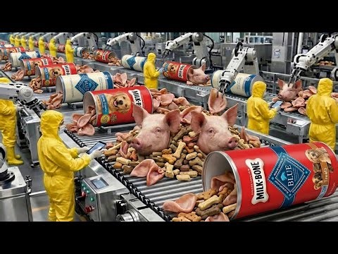Inside the Dog Treat Factory — From Pig Ears to Dog Treats | Full Process (Full Process)