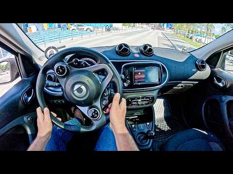 2022 Smart EQ Forfour [EV 82 HP] |0-100| POV Test Drive #2102 Joe Black