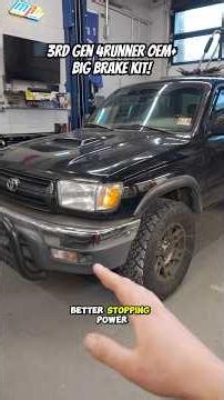 I put Tundra brakes on my 3rd Gen 4Runner! #toyota #trd #bbk #daily #oem+