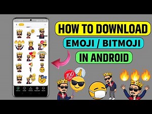 How to download and use bitmoji in android🔥👌 | Download snapchat emoji in android😳