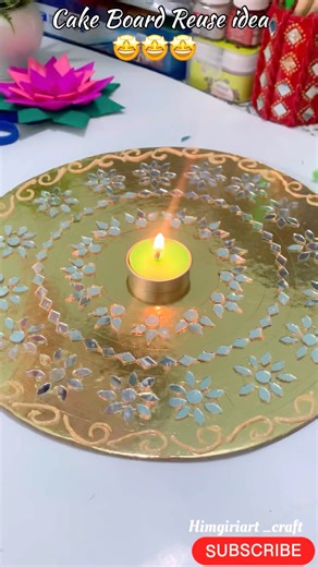 DIY Waste Cake Board Reuse Idea||👌🤩#shorts #Himgiriart_craft#Diy