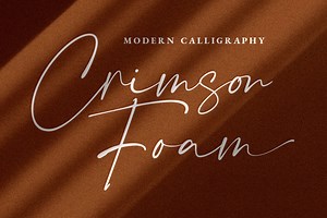 Crimson Foam Stylish Font, a Script Font by Typetemp Studio
