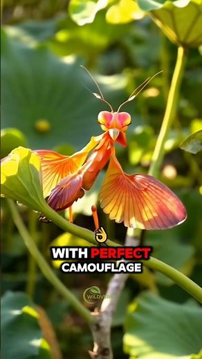 The Lotus Mantis – A Beautiful Killer Hiding in Plain Sight! #LotusMantis #wildlifesecrets #facts