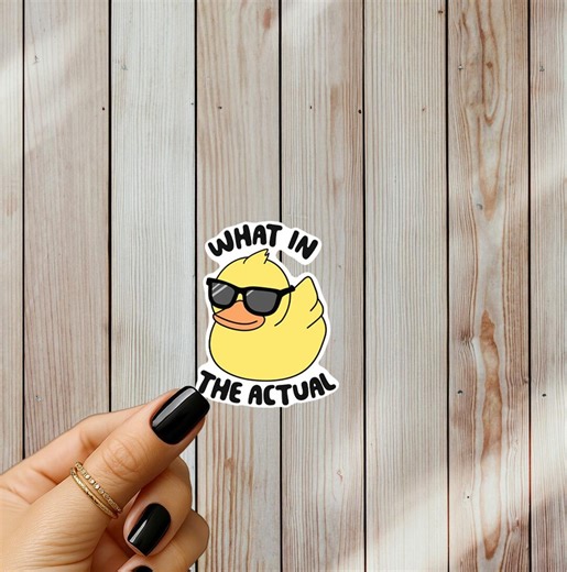 Funny Duck Sticker, Sarcastic Humor Decal, Laptop Water Bottle Vinyl (3 Inches) - Etsy