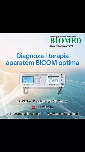 20 reactions · 5 comments | Często pytacie jak wygląda diagnostyka i terapia przy użyciu aparatu BICOM 樂 dlatego przygotowaliśmy dla was krótki film, w którym wszystko wyjaśniamy  Jeżeli masz więcej pytań lub chcesz umówić termin wizyty zapraszamy do kontaktu ☎️ 61 867 97 70 Biomed ul. Podchorążych 18, Poznań Już ponad 30 lat pomagamy naszym pacjentom. #alergia #odczulanie #zdrowie #bicom | Biomed - Gabinet Medycyny Alternatywnej | Facebook