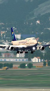 1.1M views · 10K reactions | Saudia Airlines Aircraft B747 Landing at Dubai Airport | PJ Daddy | Facebook