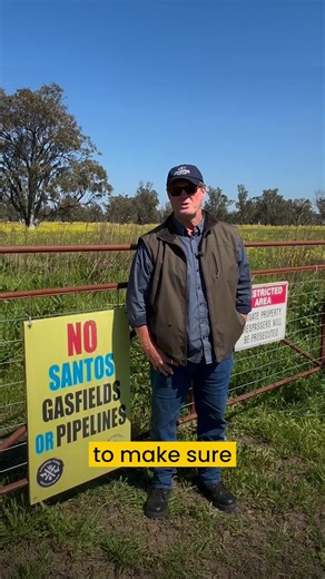 For 23 years, David Riley has worked his farm near Boggabri, growing wheat and canola while running cattle. He's worked for his daughters and their future and is adamant... Santos and their gas pipeline are not welcome. | Lock The Gate Alliance