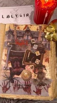 ASMR Creative Journal | Haunted House | LBLYXIR #diycraft #lblyxir #journaling #scrapbooking #fyp