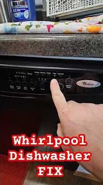 Whirlpool Dishwasher Error Code DIY Reset! #easyfix #whirlpool #dishwasherrepair #savemoney
