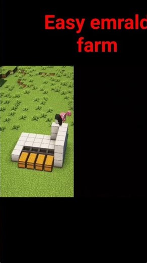 Easy emerald farm in Minecraft #this is my first video