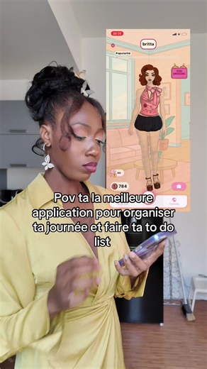 A chaque fois que je coche un objectif de ma to do list je suis récompensé en argent virtuel et ensuite je le dépense en vêtements et coiffure pour mon personnage 🔥