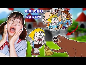 Hà Sam Giải Cứu CÔ BÉ LỌ LEM Thoát Khỏi Con Gấu Ăn Thịt Và Mụ Dì Ghẻ Hung Dữ Để Đi Gặp Hoàng Tử