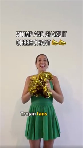 📣 Stomp and Shake It Cheer | Easy Peewee Cheer Chant 💚💛 #youthcheer #peeweecheer #cheerchants