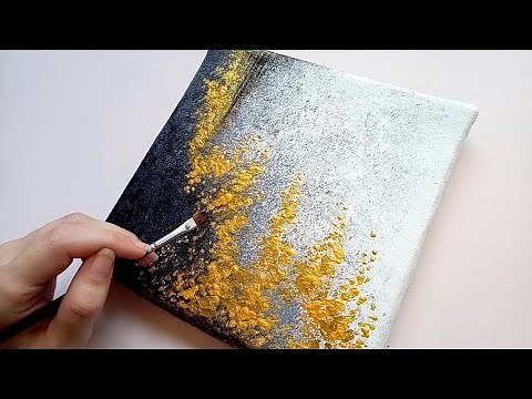 Easy Abstract Painting for beginners| DIY Textured Painting ✨