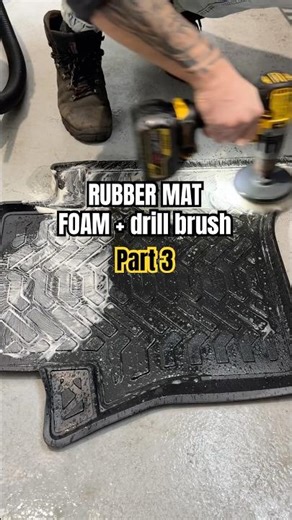 Satisfying Foam Scrubbing Rubber Mats ASMR part 3 #asmr #detailing