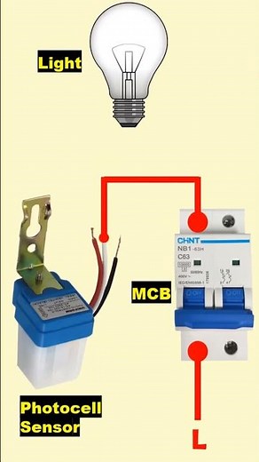 how to install light sensor#diy#photocell #eleectric