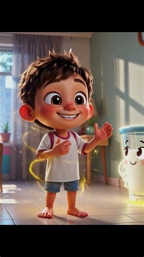 Milk Power Hero! 🥛💪 | Cute Health Cartoon