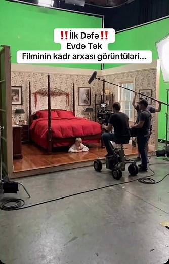 ilk dəfə‼️ evdə tək filminin kadr arxası görüntüləri 😱😱 #film