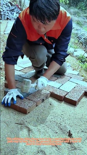 Building a Herringbone Brick Path: Satisfying ASMR