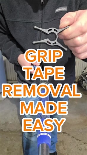 GRIP TAPE REMOVAL MADE EASY. Remove grip tape with ease using the new str8strip tool. Safe for graphite and steel shafts. Heat gun or a torch. Only available at Str8strip.com. #golf #golfer #new #golfpride #golfgrips