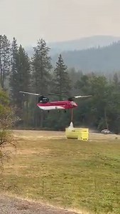 THE HAYPRESS FIRE TODAY This afternoon this Chinook type 1 firefighting helicopter, came in to reload with water at the Callahan, CA., dip site. Type 1 helicopters are the largest, fastest flying and the most expensive helicopters used on wildland fires. These helicopters can strategically drop thousands of gallons of water or retardant with pinpoint accuracy, while working closely with ground personnel and other firefighting aircraft. Scott Valley News video by Mel Fechter. | Scott Valley News