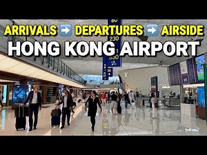 Hong Kong International Airport 🇭🇰 Full Airport Tour - Transport, Arrivals, Departures & Food Court