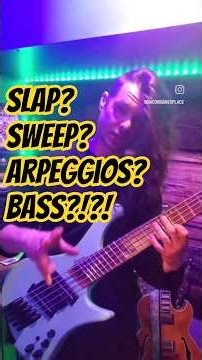 double Thumping ? Selective picking? sweeping? all in one!!! #sweeppicking #slapbass #basstheworld