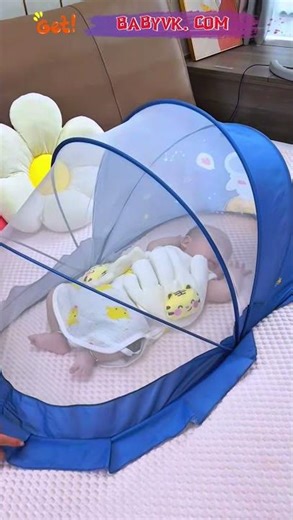 Foldable Baby Mosquito Net – Easy Setup & Storage for Parents #BabyCare #Baby #mosquitonet