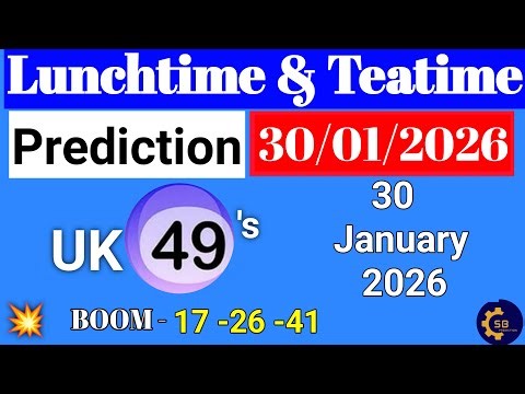 Uk49s Lunchtime Prediction 30 January 2026 | Uk49s Lunchtime Prediction For Today