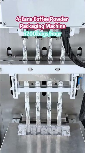 4-Lane Coffee Powder Stick Pack Packaging Machine | Multi-Lane Auger Filler