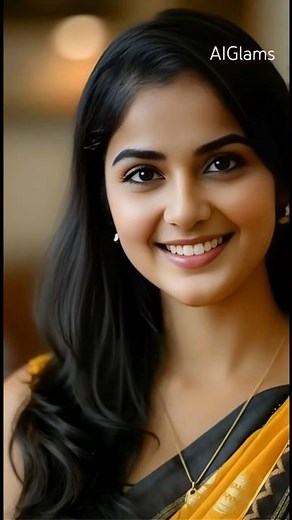 ✨🌼 Radiant Yellow Saree Elegance for Graceful Women! 👑 | #AIGlams