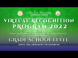 VIRTUAL RECOGNITION PROGRAM 2022 - GRADE SCHOOL LEVEL