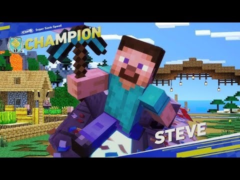 Sonic Racing CrossWorlds: Minecraft Time Trial S Rank (Sonic Speed)