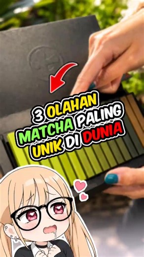 The 3 Most Unique Matcha Treats in the World🍵#shorts