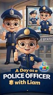 A Day as a Police Officer with Liam 👮‍♂️💡 | Mino Kids #friendshipstory #animation #funny