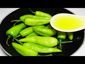 How to make green chilli fry recipe | spicy Green chili recipe | simple and easy recipe