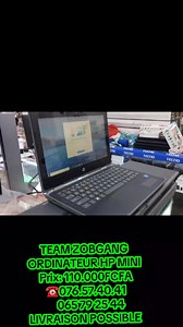 1.6K views · 55 reactions | PROMOTION ORDINATEUR MINI HP 128GIGA ET 4 RAM Prix: 110.000FCFA ☎️076.57.40.41/ 065 79 25 44 LIVRAISON POSSIBLE | Zobane Parrain TV | Facebook