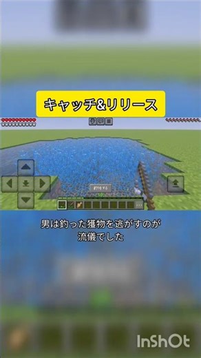 【マイクラ】キャッチ&リリース #登録してね #マイクラ #マインクラフト #ショート #shorts #ネタ #おもしろ
