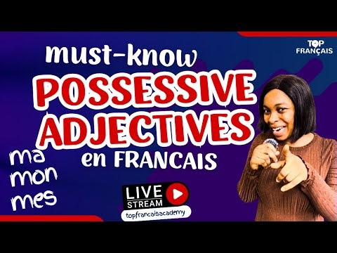 Learn Your Possessive Adjectives in FRENCH - ma, mon, mes, etc || Topfrancais Academy || French A1