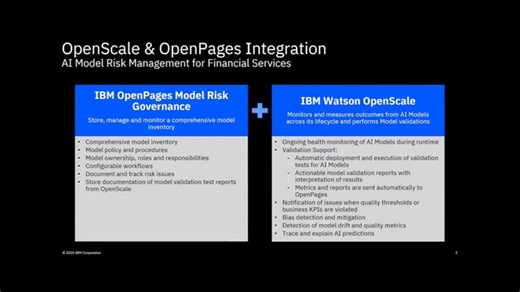 Integrate OpenPages Model Risk Governance MRG and IBM Watson OpenScale