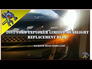 2012 Ford Explorer Limited Headlight Replacement Bulbs, left/right side of vehicle. Sylvania 9005.