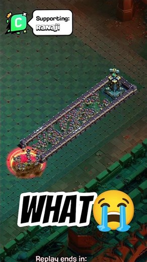 Troll Trap Base vs Max Skeletons 😈Clash of Clans 🔥😲 ll #shorts #clashofclans #coc