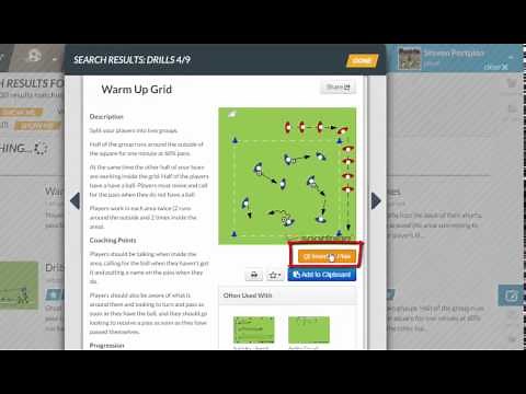 How to use the session planner
