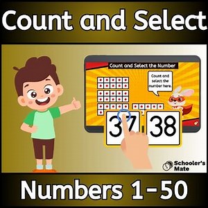 Count and Select the Number: Numbers 1-50 Digital Resources