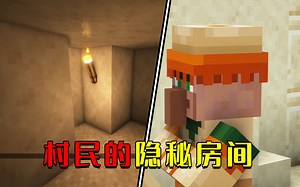 我的世界：村民的隐秘小屋，玩了MC10年才知道……