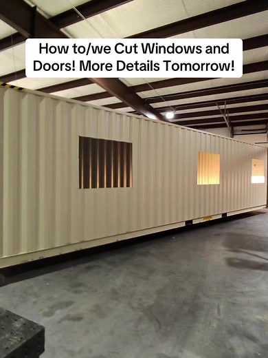 How to Cut Windows and Doors in Containers Step-by-Step