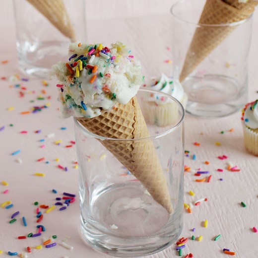 Birthday Cake Ice Cream (With Actual Cake Pieces) - Homebody Eats
