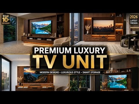 Title: Premium Luxury TV Unit Design Ideas | Modern & Elegant Entertainment Centers